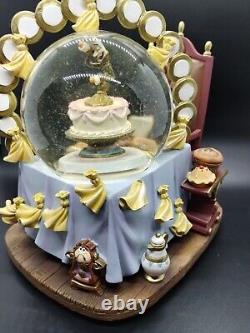 Disney Store Exclusive Beauty & the Beast Be Our Guest Snow Globe Belle Plates