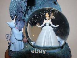 Disney Store Exclusive Cinderella 55th Anniversary Snow Globe with Box Godmother