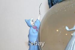Disney Store Exclusive Cinderella 55th Anniversary Snow Globe with Box Godmother