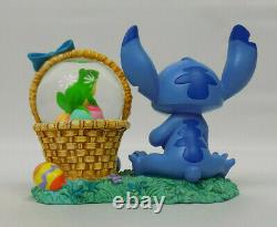 Disney Store Exclusive Lilo and Stitch Easter Snow Globe Figurine NO BOX