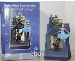 Disney Store Exclusive PETER PAN DARCY HOUSE Musical Snow Globe NO RESERVE