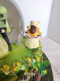 Disney Store Exclusive Princess & the Frog Tiana Naveen Snow Globe & Mini Globe