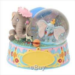 Disney Store Japan 25th Mrs. Jumbo & Dumbo Musical Snow Globe New with Box