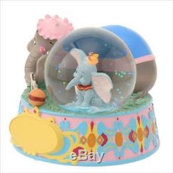 Disney Store Japan 25th Mrs. Jumbo & Dumbo Musical Snow Globe New with Box