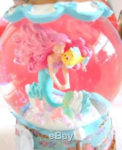 Disney Store Japan Little Mermaid Ariel Snow Globe Accessory Case Dome Figure