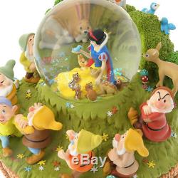 Disney Store Japan Snow White & the Seven Dwarfs Snow globe Snow dome FOLK WOOD