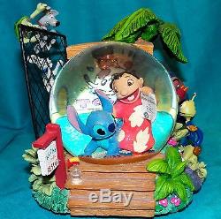Disney Store Lilo and Stitch Aloha Animal Rescue Adoption Day Shelter Snow Globe