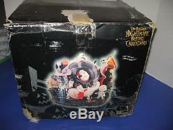 Disney Store Nightmare Before Christmas Snow Globe Jack Captures Santa Claus