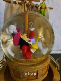 Disney Store Peter Pan's Pirate Ship Showdown Snow Globe NEW in original BOX