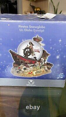 Disney Store Pirates of the Caribbean Snowglobe Musical Music Snow Globe