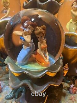 Disney Store Princess Little Mermaid Ariel Daughters of Triton Music Snow Globe