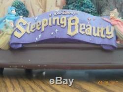 Disney Store Sleeping Beauty Snow Globe Large EUC Turning Globe