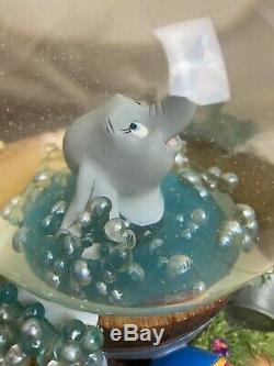 Disney Store Snow Globe Dumbo Takes A Bath In Box Vintage Rare