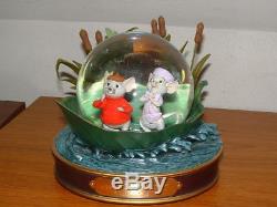 Disney Store THE RESCUERS 30th Anniversary Musical Snow Globe, Limited Edition