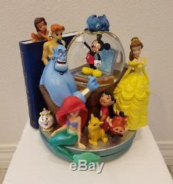 Disney Store Through The Years Volume II Snowglobe Bookend Water Snow Globe New