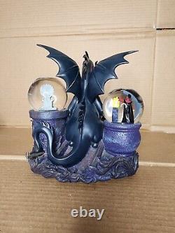Disney Store Villains Maleficent Dragon Snow Globe With Mini Globes