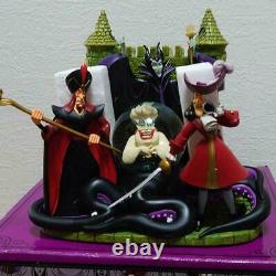 Disney Store Villains Snow Globe Figure Maleficent Captain Hook Ursula Jafar F/S