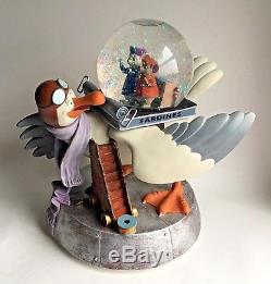 Disney THE RESCUERS Snowglobe BERNARD and BIANCA Battery-operated Snow Blower