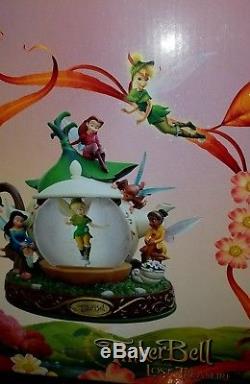 Disney TINKERBELL & The Lost Treasure Fairies SNOW GLOBE/TEAPOT & Original Box