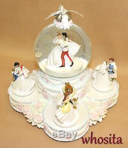 Disney The Little Mermaid Ariel Wedding Snow Globe Snowglobe Cinderella Figurine
