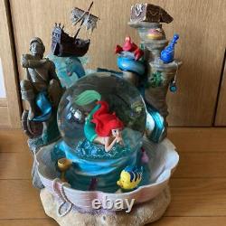 Disney The Little Mermaid Ariel's Grotto Snow Globe Music Box Part of Your World