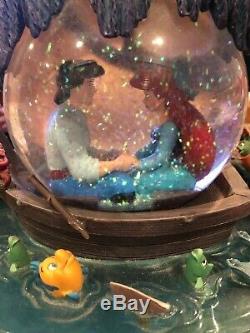 Disney The Little Mermaid Kiss the girl Snow Globe damaged See photos