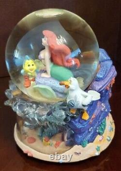 Disney The Little Mermaid Snow Globe Plays Under The Sea