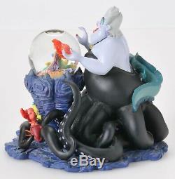 Disney The Little Mermaid Ursula Sculpture with Ariel Mini Snowglobe 17325 w Box