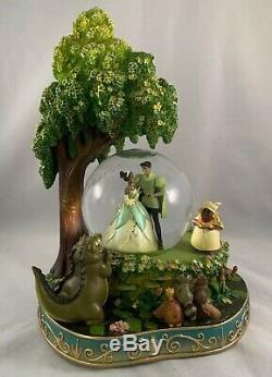 Disney The Princess And The Frog Snow Globe Wedding Scene Under The Tree