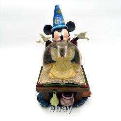 Disney The Sorcerers Apprentice Vintage Fantasia Mickey Mouse Snow Globe Music