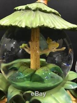 Disney Tinker Bell Fairy Friends Snowglobe 3 Globes Musical You Can Fly Rotating