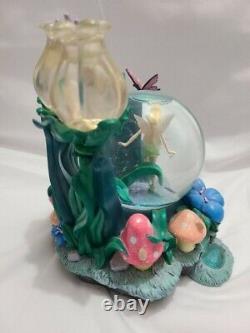 Disney Tinker Bell Snow Music Globe Lights Up Plays You Can Fly RARE