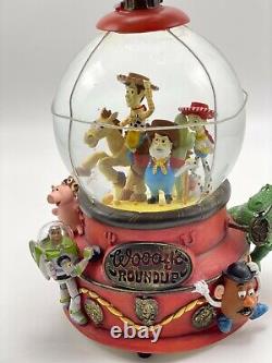 Disney Toy Story 2 Woody's Roundup Snow Globe Snow Dome Music Box