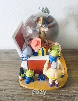 Disney Toy Story Snow Globe Music box Rare Andy's Toy Box Disney Pixar Read