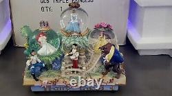 Disney Triple Princess A Dream Is A Wish Your Heart Makes Snow Globe With Box