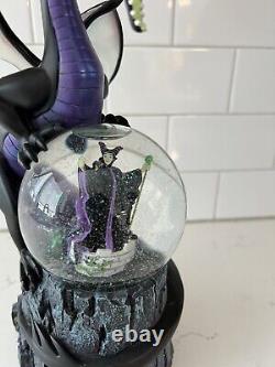 Disney Villains Maleficent/dragon Musical Snow Globe Disney Exclusive (rare)