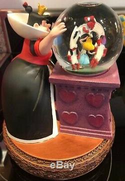 Disney Villains Musical Snow Globe Alice In Wonderland Queen Of Hearts Works