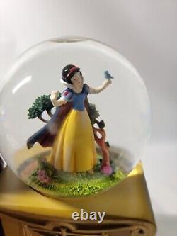 Disney Villains Snow Globe Snow White Evil Queen Rotating Snowglobe EUC