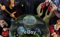 Disney Villains Water Snow Globe Music Box Grim Grinning Ghost Maleficent