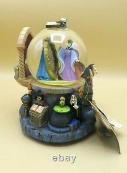 Disney Villians Evil Queen Magic Mirror Snow-White Musical/Voice Glass Globe