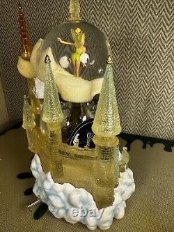 Disney WDW Crystal Castle Tinker Bell Snow Globe Lighted Music Box