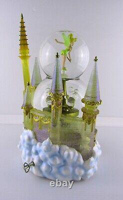 Disney WDW Resorts Snow Globe Castle Tinkerbell Lighted Musical Motion READ DESC