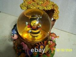 Disney Winnie Pooh in Honey Bee Costume Light Up Musical Snow Globe