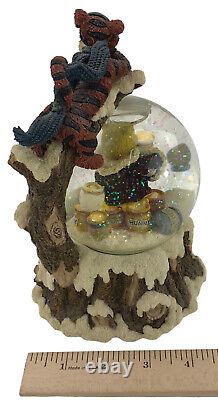 Disney Winnie the Pooh 100 Acre Wood Boyd's Collection Musical Snow Globe Wind