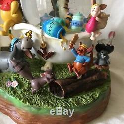 Disney Winnie the Pooh PIRATES Musical Motion Blower Figurines SnowGlobe-MIB