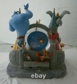 Disney Wishes Castle Snow Globe Dome Music Lights Genie Dumbo Tink Princess Huge