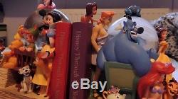 Disney Wonderful World of Disney Bookends Vol 1/2 Musical Blower Snow Globe-MIB
