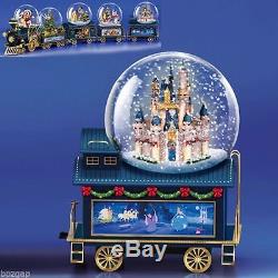 Disney Wonderland Express Train Snow Globe Collection Set of 8 Bradford Exchange