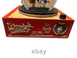 Disney Woody Woodpecker Roundup Musical Snow Globe RARE