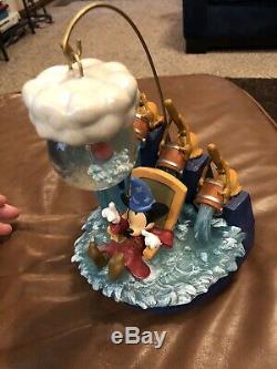Disney World Sorcerer Mickey Fantasia Hanging Dreaming Snowglobe